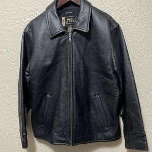 Eddie Bauer Stine Jacket Vintage Black Leather Women's Bomber Jacket.